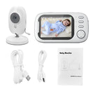 3.5” Wireless Baby Monitor with Video, Night Vision, and Temperature Monitoring