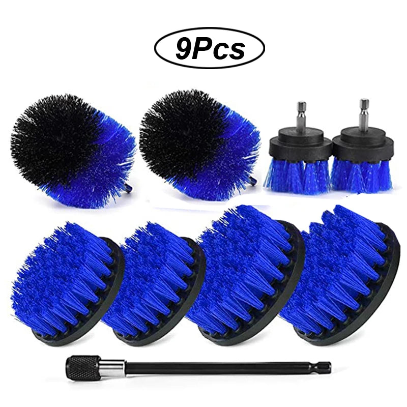 Electric Cleaning Kit – Multi-purpose Brushes and Sponges for Home and Car Cleaning