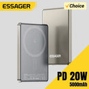 Essager Thin Magnetic Wireless Power Bank 20W 5000mAh – Portable Fast Charging for iPhone