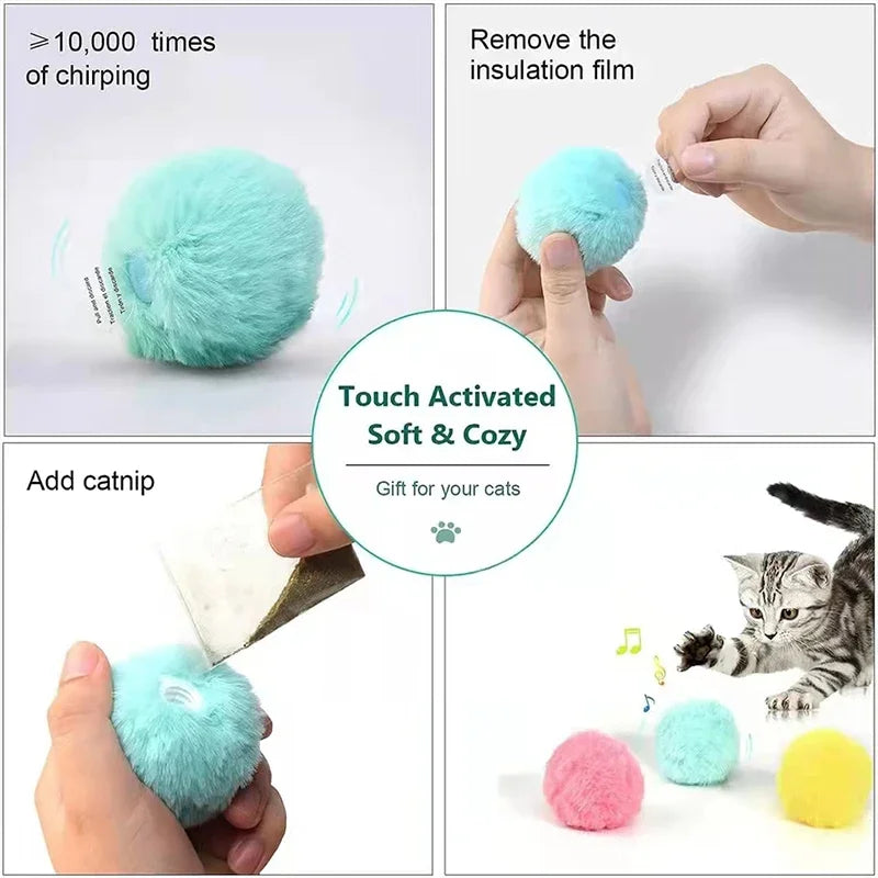 Smart Plush Electric Sounding Cat Toy