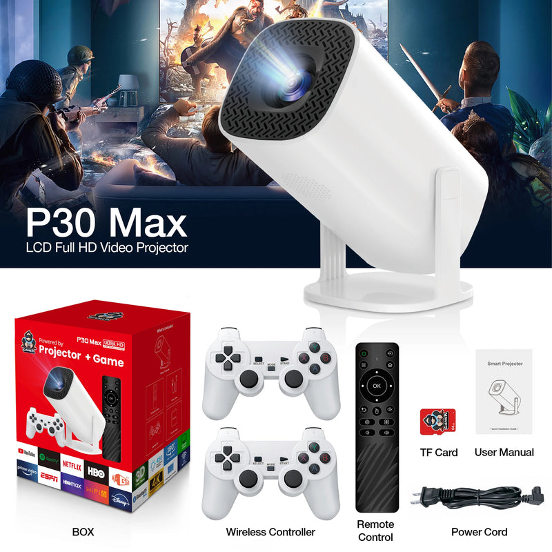 3D Game Projector P30MAX Retro 4K Ultra HD