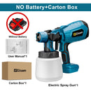 1000ML Cordless Electric Spray Gun High Power HVLP Paint Sprayer Auto Furniture Steel Coating Airbrush For Makita 18V Battery