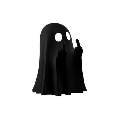 Cute Middle Finger Ghost Statue