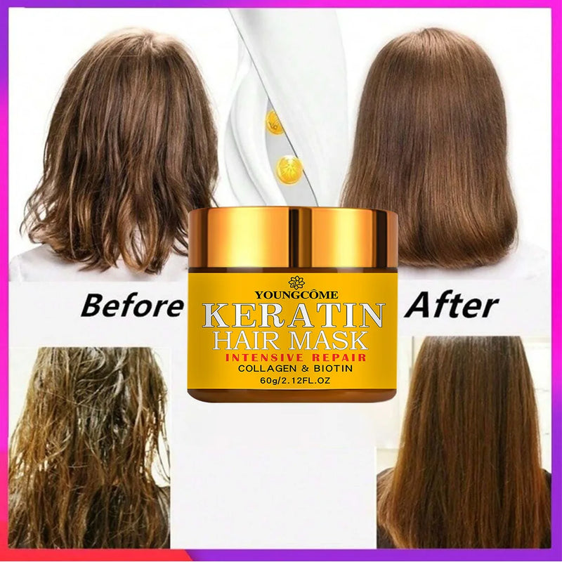 Hair Repairs Mask Biotin Collagen Keratin Treatment – Professional Hair Repair Solution