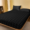 Harrow Geometric Printed Sheet – Comfort and Style for Your Bedroom