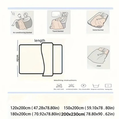 Premium Velvet Multifunctional Blanket – Comfort and Style for Winter